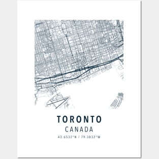 toronto simple map Posters and Art